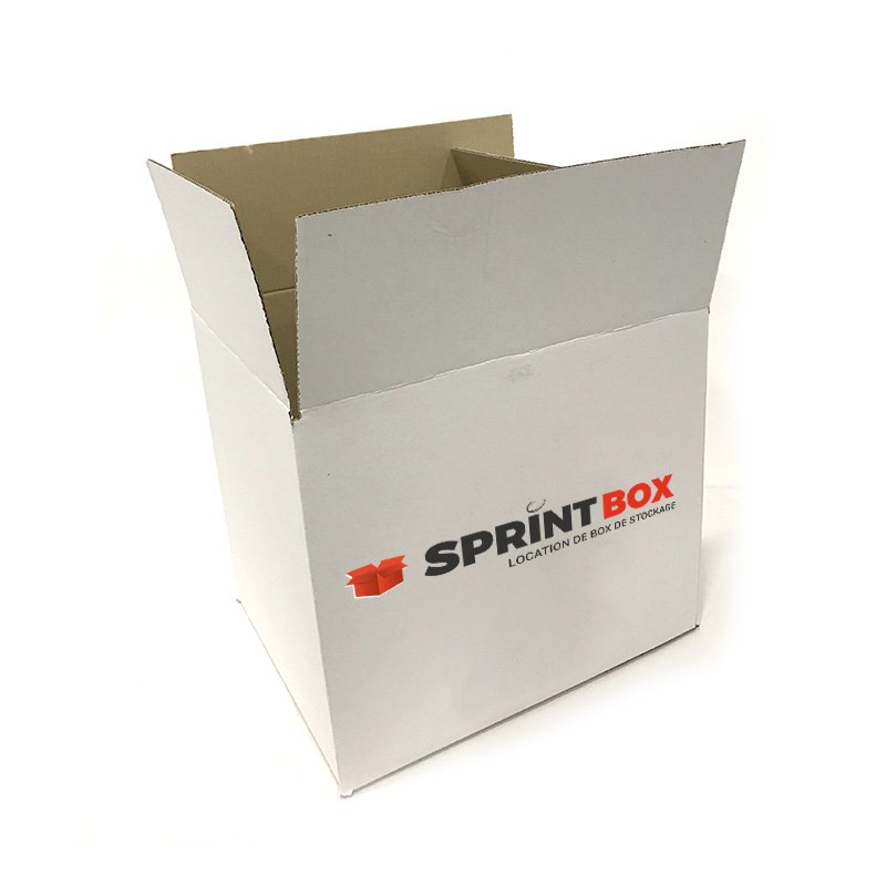 Petit carton à livres blanc - Sprint Box